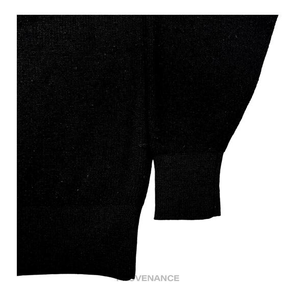 🔴 Christian Dior Sports Crewneck Wool Sweatshirt - Black L - Picture 4 of 9